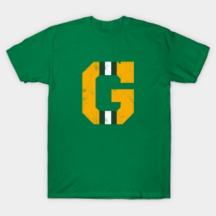 Green Bay G, vintage - green T-Shirt